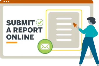 Submit a Report Online graphic