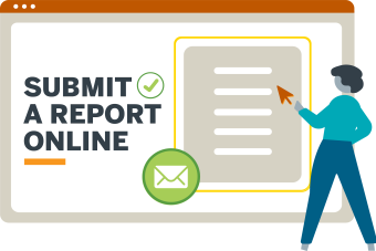 Submit a Report Online graphic 