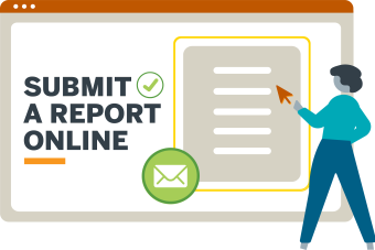 Submit a Report Online graphic